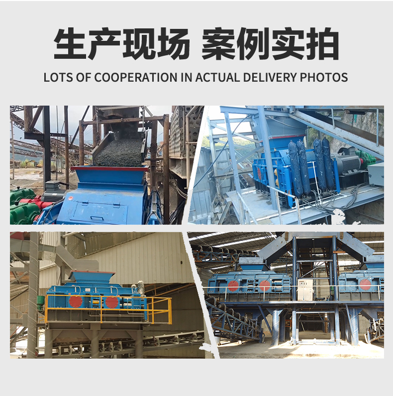 對輥破碎機生產現場